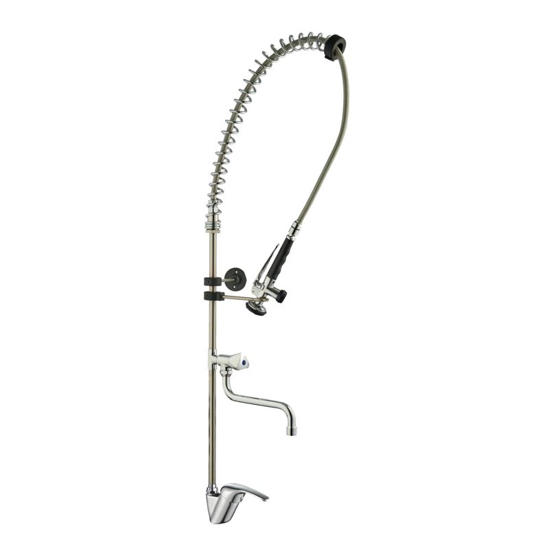Industrial Two-Water Wall Tap, single lever 07102M