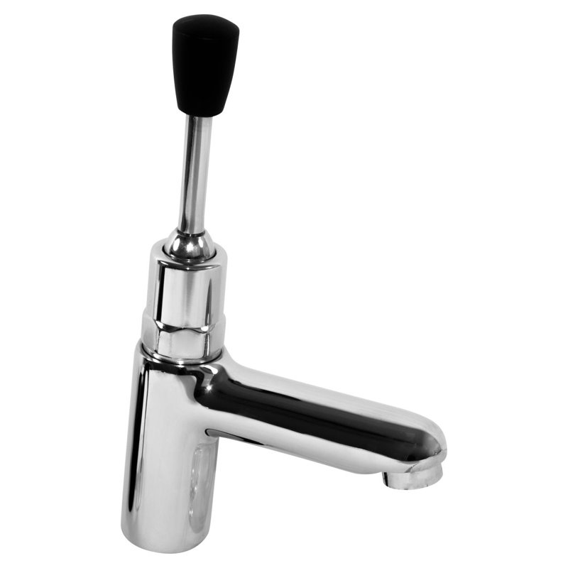 Timed Basin Tap, round, lever 07410P