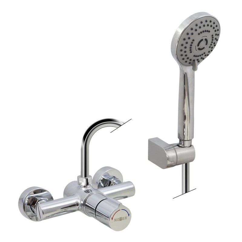 Timed Mixer Shower Set with hose and hand shower 07670MCT