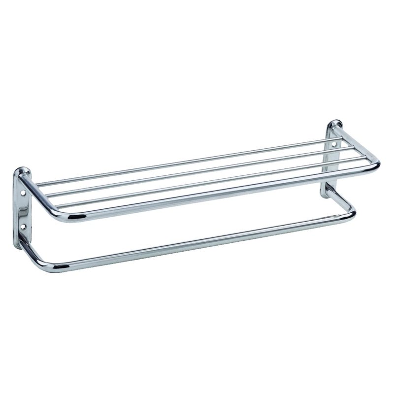 Towel Shelf with Bar, four supports 09023