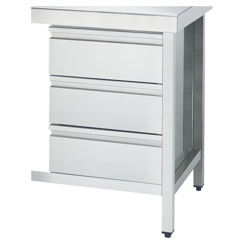 Industrial Table Module with Three Drawers 11509