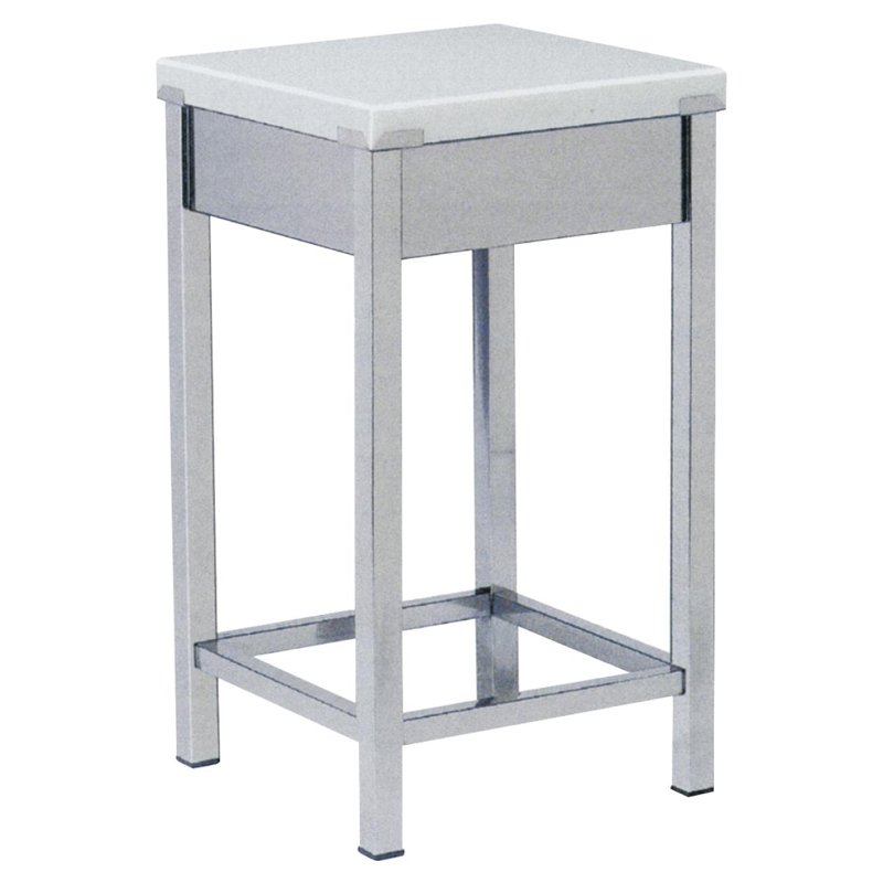 Stainless Steel Block Table with Frame 11527