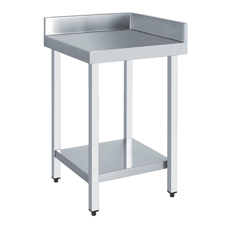 Corner Table, stainless steel 115Y60