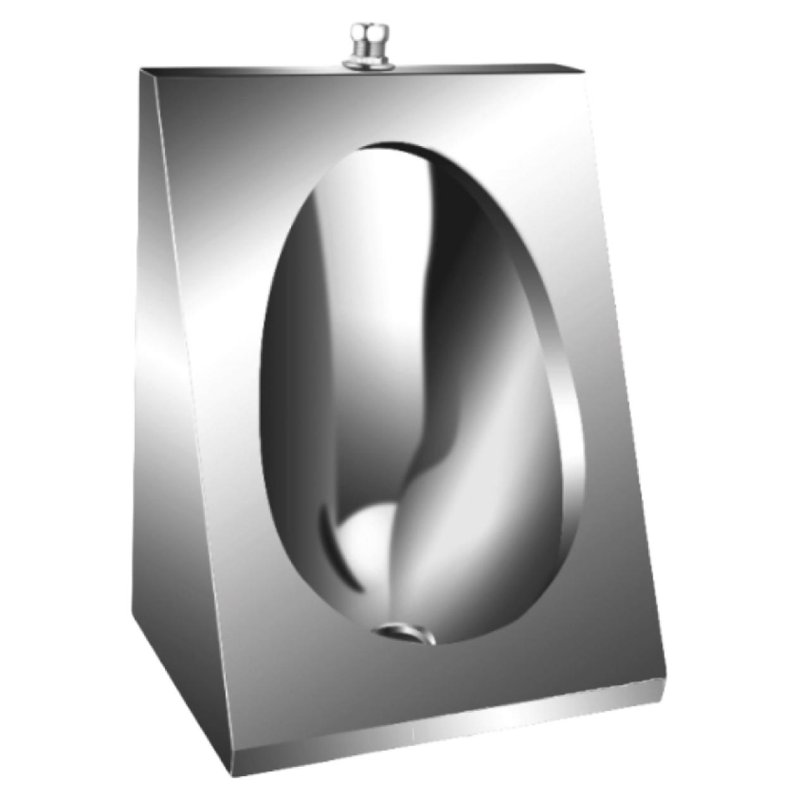 Wall Urinal for Exposed Flush, stainless steel 13006