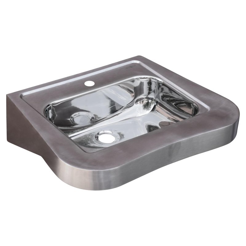 Ergonomic Wall Washbasin with Concave Front 13024