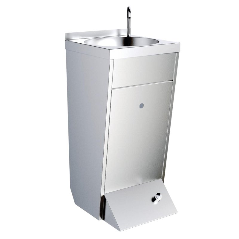 Wall Washbasin with Front Access Panel and Single-Water Push Button 13044