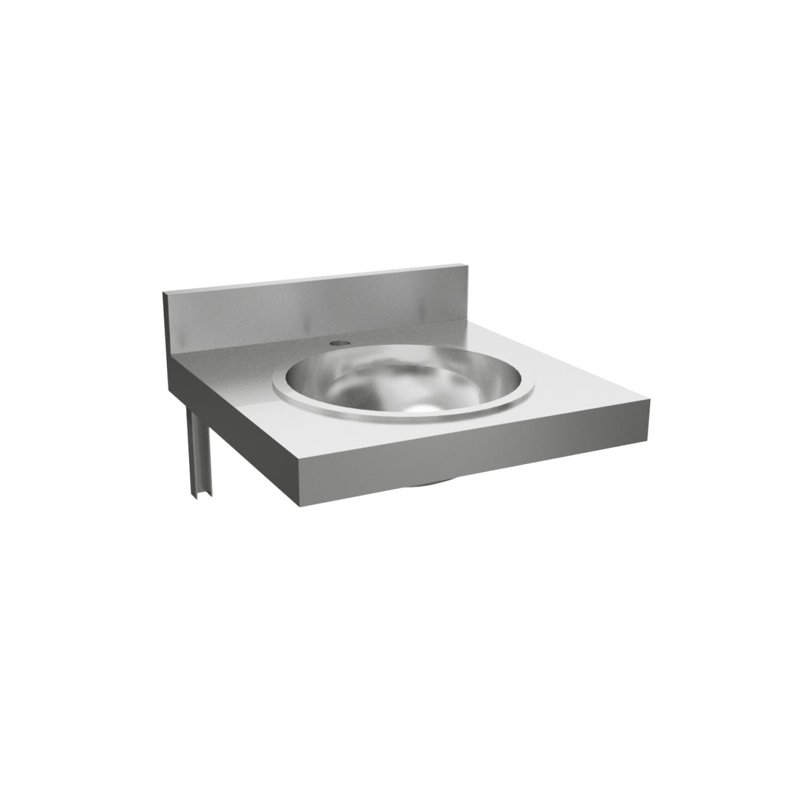 Collective Wall Washbasin with Backsplash, surface bowls 13071