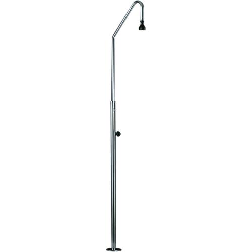 Shower column with one shower head and threaded tap