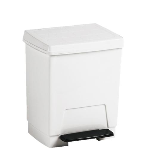 Pedal open bin white ABS