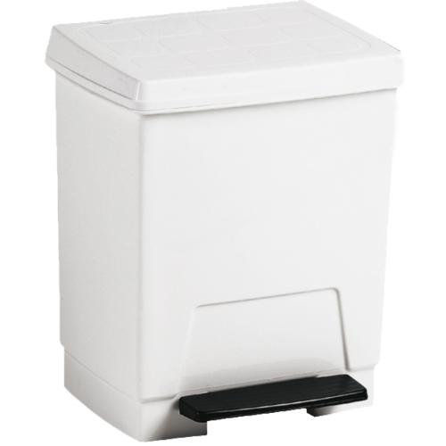 Pedal open bin white ABS
