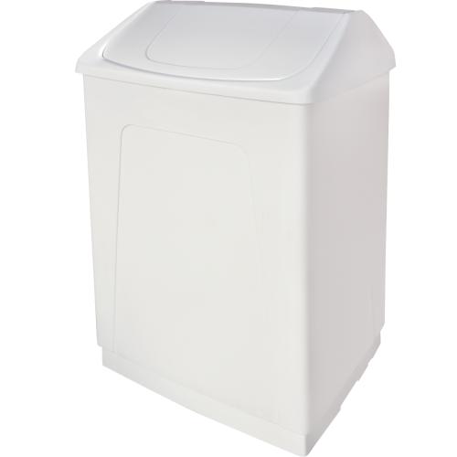 Pedal open bin ABS White