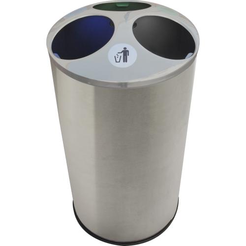 High capacity wastepaper bin without lid. Capacity: