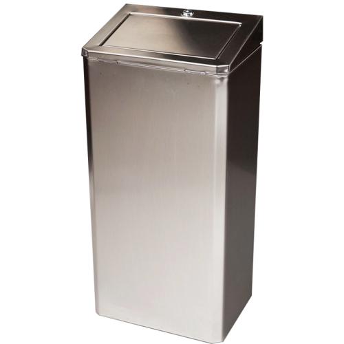 Bin with pin tumbler lock