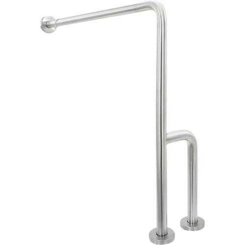 Grab bar with floor support, right