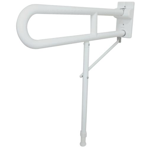 Swing-up grab bar 800 mm with floor support