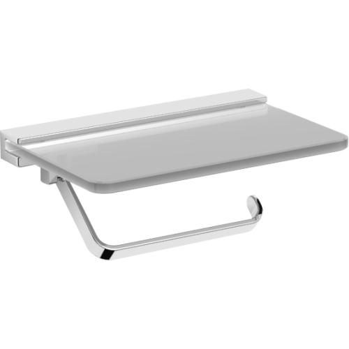 SANTORINI series - toilet paper holder with top shelf