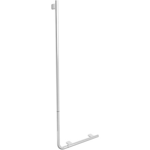 Angular shower support bar Chrome-plated brass bri ght