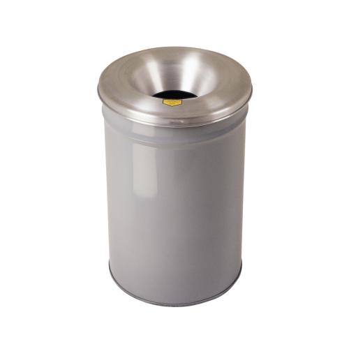 Fire retardant bin-Grey color painted steel