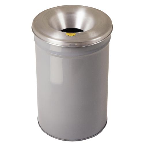 Fire retardant bin-Grey color painted steel