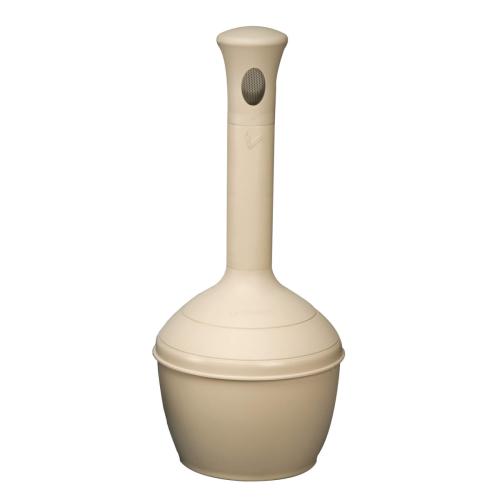 Steel inner bucket included outdoor ashtray Polyethylene/Brown color