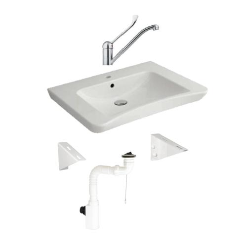 Ergonomic washbasin kit