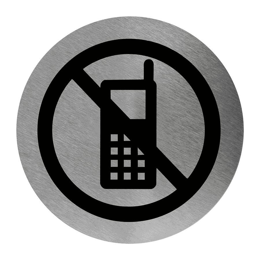 No mobile phone sign PS0010